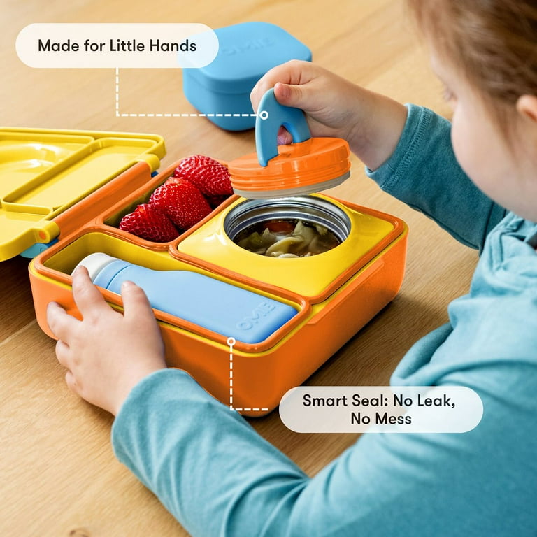 Omie, Insulated Bento Lunch Box for Kids, Thermos Jar, 3