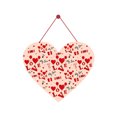 thumbnail image 2 of ShaoXinWan Valentines Day Door Sign 11.02x9.34in, Valentines Day Wreath, Valentine's Day Theme Heart Hanging Decoration for Wedding Anniversary Room Window Wall Door Decor (multicolor), 2 of 6
