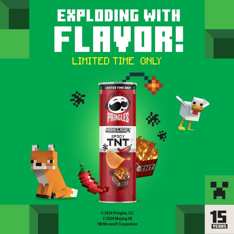 Pringles Spicy TNT Potato Crisps Chips, Lunch Snacks, 5.5 oz
