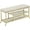 Gold, variant on Shoe Bench, 3-Tier Shoe Rack with Soft Seat and Metal Frame for Entrance Living Room Hallway, Gold