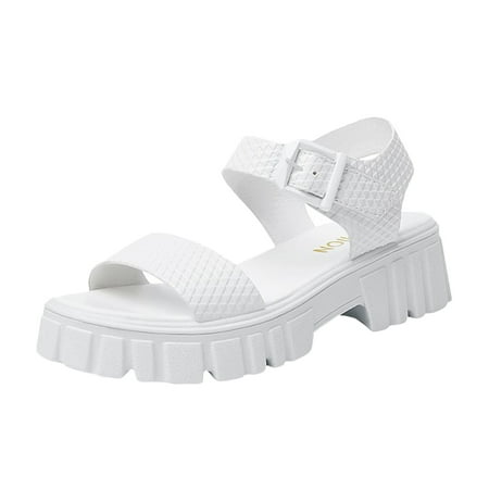 

Jsezml Platform Sport Sandals for Women Buckle Sandals Open Toe Slingback Sandals Summer Fashion Casual Walking Shoes