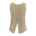 thumbnail image 5 of Women's Tank Tops Loose Fit Summer Sleeveless Open Back Basic Casual Tee Comfortable Breathable Fashion Top, 5 of 7