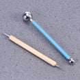 thumbnail image 4 of YOPTOP 10pcs Stylus Tools Dotting Indentation Tool Double-Ended Metal Ball Tools for DIY Carbon Transfer Paper Craft Embossing Art,Blue, 4 of 5
