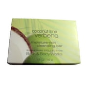 Bath & Body Works Coconut Lime Verbena Moisture Rich Cleansing Soap. Lot of 12 Bars. Total of 18oz