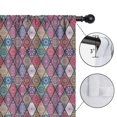 thumbnail image 4 of Blackout Kids Curtains,Boho Bohemia Flower Childrens Insulated Curtains Set Of 2,Bedroom Essentials,Toddler Room Decor 42"x54"(106x137cm), 4 of 4