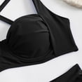 thumbnail image 6 of Wdgfv Two Piece Swimsuit for Women Push Up Bikini Top Tummy Control Bathing Suit High Cut Mid Rise Sporty Swimwear Teens, 6 of 9