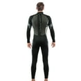 thumbnail image 4 of Wetsuit Men 3mm Neoprene Full Body UV Protection One Piece Long Sleeves Scuba Diving Suits Back Zipper Swimsuit for Scuba Diving Surf Snorkeling Swimming, 4 of 5