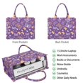 thumbnail image 2 of Large Capacity Tote Bag,Purple Orange White Butterfly Pattern Handbag Fashion Luxury Tote Bag,15.7"x13"x 5.1" Inches,Laptop Compatible, 2 of 6