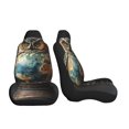 thumbnail image 3 of Honeii Owl Globe Sculpture for Car Seat Covers Full Set, Seat Covers for Cars, Car Seat Protector Waterproof, Leather Car Seat Cushion-1, 3 of 9