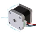 thumbnail image 2 of FELTECHELECTR 1Pack 17 Stepper Motor for 3D Printer 1.65 * 1.65 * 1.57 Inch Metal High Torque Low Noise Motor, 2 of 8