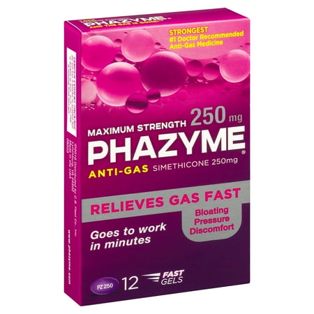 Phazyme Maximum Strength Softgel, 250mg, 12 Ct
