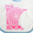thumbnail image 4 of Inktastic Minnesota Silhouette Mandala Boys or Girls Baby Bib, 4 of 4
