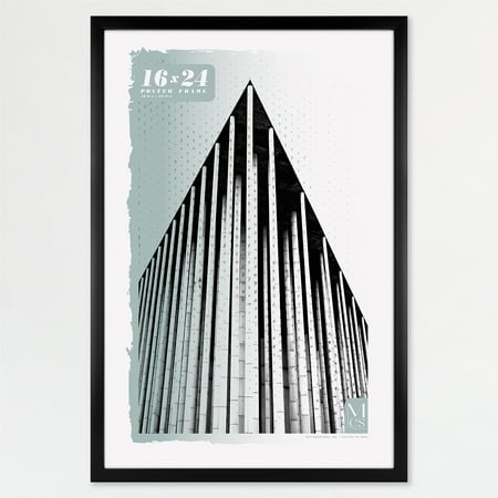 MCS Foundation 16x24 Poster Frame Traditional Brass, Vertical & Horizontal Wall Hanging Large Picture Frame for Photos, Posters & Art Prints (1-Pack)