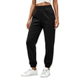 thumbnail image 6 of Jovrlynd Womens Black Sweatpants Elastic High Waisted Baggy Pull On Joggers Casual Workout Athletic Pants 3XL, 6 of 9