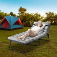 thumbnail image 5 of ABORON Camping Cots for Adult ,4 Position Adjustable Camping Bed,Folding Cot with 2 Sided Mattress & Pillow,Sleeping Cot Guest Hideaway Bed, 5 of 9