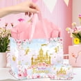 thumbnail image 6 of Her Royal Fiveness Birthday  Bag,   Castle Floral Princess 5th Birthday  Wrap Bags with Handles, Tissue Paper and Greeting Card for Girls 5 Year Old Party Favors Decorations, 6 of 6