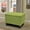 Green, variant on MoNiBloom Modern Microfiber Upholstered Square Ottoman with Wooden Legs, Button Tufted Storage Footrest Footstool for Living Room Bedroom, Green