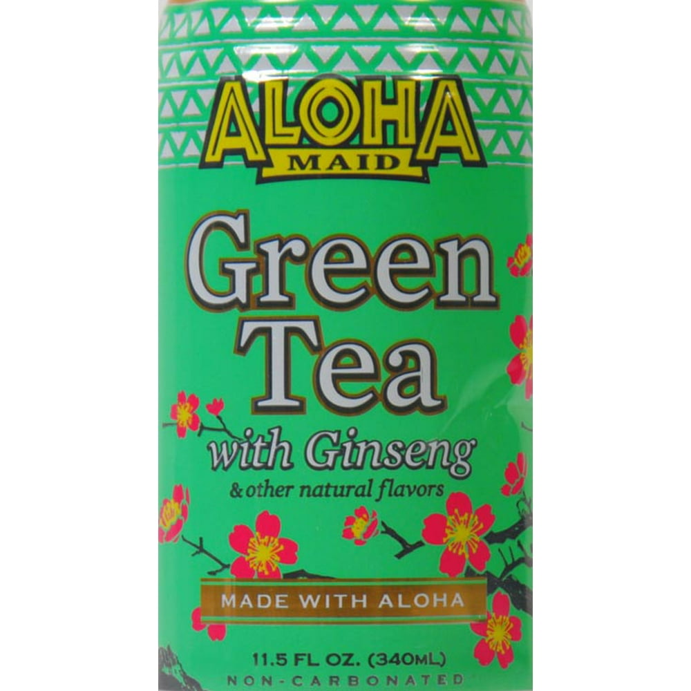 Aloha Maid Green Tea Ginseng, 11.5 Fl. Oz.