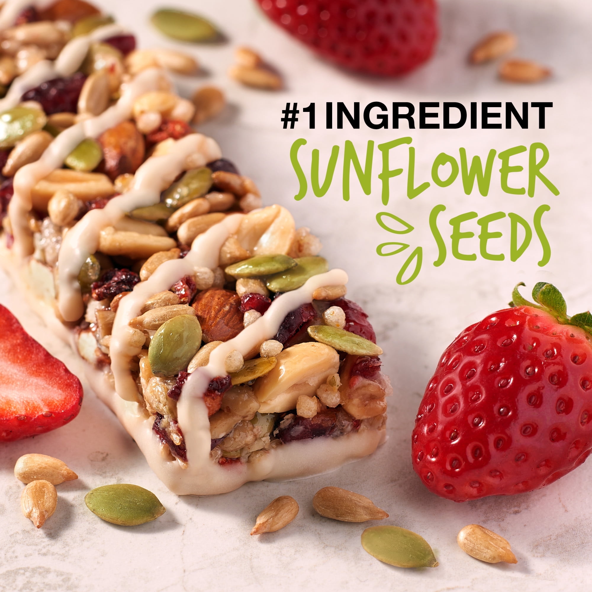 KIND Seeds Fruit & Nuts Snack Bar, Strawberry Sunflower Seed, Gluten Free Bars, 1.4 OZ, 6 Coun pack of 4