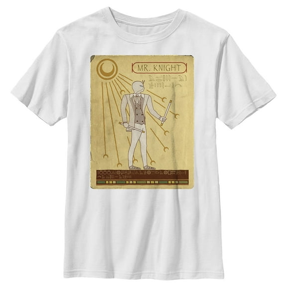 Boy's Marvel: Moon Knight Ancient Egyptian Mr. Knight Portrait Graphic Tee White Small