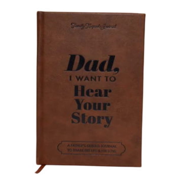 Popular! DadI Want To Hear Your Story: Special Edition, Foil Lettering, Ribbon Bookmark GoldGilded Page Edges,A Father’s GuidedJournal, DadStory JournalClearance
