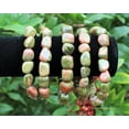 thumbnail image 6 of Unakite Tumbled Gemstone Crystal Bracelet 6-8 mm stones (Stretchy - US Seller), 6 of 7