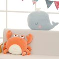 thumbnail image 5 of Juguetes de peluche de ballena, ganso, cangrejo, león, kawaii, animales de peluche, muñecos, sofá suave, almohada, cojín, regalos de cumpleaños para bebés, niños y niñas, 5 of 5