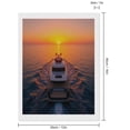 thumbnail image 2 of Diamond Art Kits for Adults, Luxury Yacht Sunset Cruise 5D Diamond Painting Kits for Adults Beginners, DIY Full Drill Diamond Painting, Gem Art and Crafts 12x16, 2 of 7