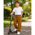 thumbnail image 5 of Kids Sweatpants Boys Girls Loose Fit Straight Leg Open Bottom Athletic Pants with Drawstring Pockets, 5 of 6