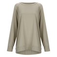 thumbnail image 1 of WEAIXIMIUNG Chandail en Molleton pour Femmes Chandails en Molleton Col Rond Tendance Manches Longues Pull Vêtements 2024, 1 of 7