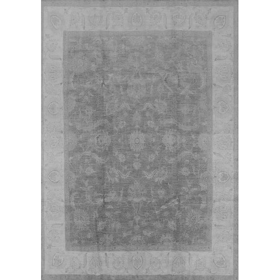 Ahgly Company Indoor Rectangle Oriental Gray Traditional Area Rugs, 8' x 10'