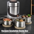thumbnail image 3 of Niiyen 3 Layer Insulated Bento Box 304 Stainless Steel Food Jar Portable Lunch Containers for Hot Food 2300mL/ 77.8oz Large Capacity Vacuum Insulation Bento Lunch Box for Adults C104, 3 of 3