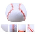 thumbnail image 3 of OUNONA White Polyester Baseball Style Bean Bag Chair Cover for Storage Use with Zipper Design 45.2 inches, 3 of 6