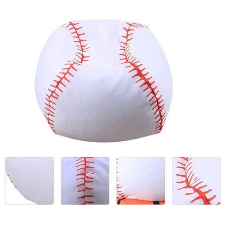 KALLORY  Plush Baseball Decor Stuffed Animal Storage Style Bag Toddler