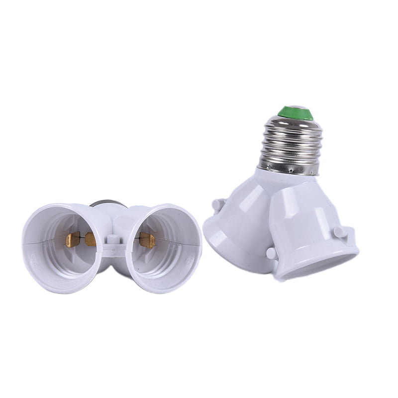 5pcs BA15D to E12 Base LED Halogen Light Lamp Bulb Adapter Converter Socket 1 