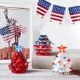 thumbnail image 3 of Mr. Christmas Decoration, Set of 3 Mini Nostalgic Ceramic Patriotic Christmas Trees, Multicolor, One Size, 3 Count, 3 of 4