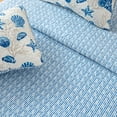 thumbnail image 3 of Great Bay Home Coastal Blue Polycotton Quilts, Queen - Reversible, 3 of 6