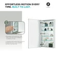 thumbnail image 6 of Bathroom Medicine Cabinet, Aluminum, Recessed/Surface Mount, 20" x 40", Right/Left Hinged, Mirrored Interior, 6 of 12