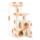 thumbnail image 1 of Fast Delivery Pet Cat Tree House Tower Condo Wood Cat Scratching Sisal-Covered Scratch Posts Pads with Play Ball for Cats Kitten ShopWise Round, 1 of 16