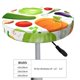 thumbnail image 4 of Balery Vegetables2 Fundas de asiento para taburete de bar redondo de tela de terciopelo ajustables que protegen de arañazos y manchas para sillas de 14 a 17 pulgadas.-12 inch, 4 of 7
