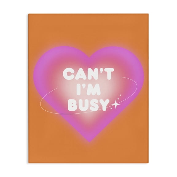 Stupell Industries Eclectic Can't I'm Busy Phrase Canvas Art, 16 x 20, by House of Lulu