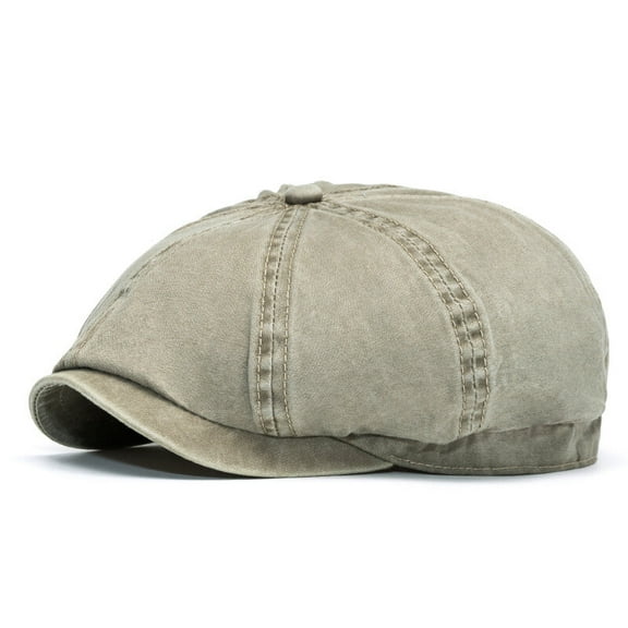 Men Cotton Octagonal Newsboy Flat Hat Summer Spring Duckbill Ivy Painter Cap