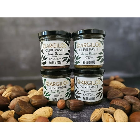 Nostos Goods Mediterranean Olive Paste Set 4 Flavors 4.6 oz Each