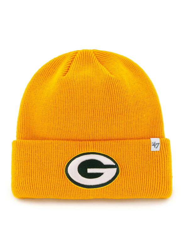 Men's '47 Gold Green Bay Packers Secondary Basic Cuffed Knit Hat - OSFA