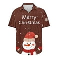 thumbnail image 5 of Elvqul Mens Button up Shirts Christmas Short Sleeve Graphic Baggy Shirts for Men, 5 of 5