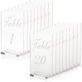 thumbnail image 1 of 4x6 Pièces Numéros de Table de Mariage en Acrylique avec Support 20 Pouces Numéros de Table Transparents avec Support pour Réception de Mariage Panneau Numéro de Lieu Impression de Carte Police de Calligraphie pour Événement Banquet 20 Tares, 1 of 5