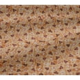 thumbnail image 5 of oneOone Viscose Jersey Tan Fabric Texture & Triangle Geometric Fabric For Sewing Printed Craft Fabric By The Yard 60 Inch Wide, 5 of 5