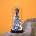 thumbnail image 3 of Xihbxyly Árbol de Navidad con Cúpula de Cristal, Luces Led Cálidas, Decoración Festiva con Tarjetas de Bendición, Decoración Acogedora para El Hogar, Regalos de Navidad para Familiares y Amigos, Tama, 3 of 7