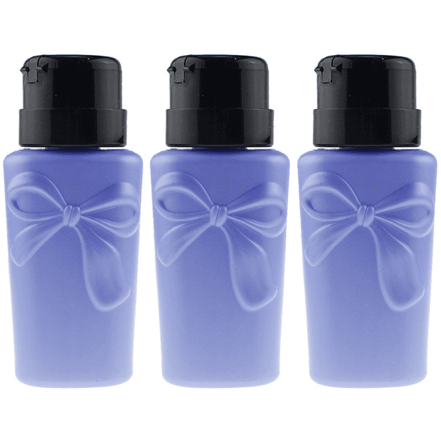250ML Down Pressure Pump Dispenser Empty Bottle With Flip Cap For Nail Polish, Makeup Remover