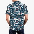 thumbnail image 4 of Daiia Dental Seamless Pattern Men’s Polo Shirts,Solid Deck Shirt,Classic Fit, Breathable Cotton Polo for Casual and Sport Wear-Small, 4 of 9